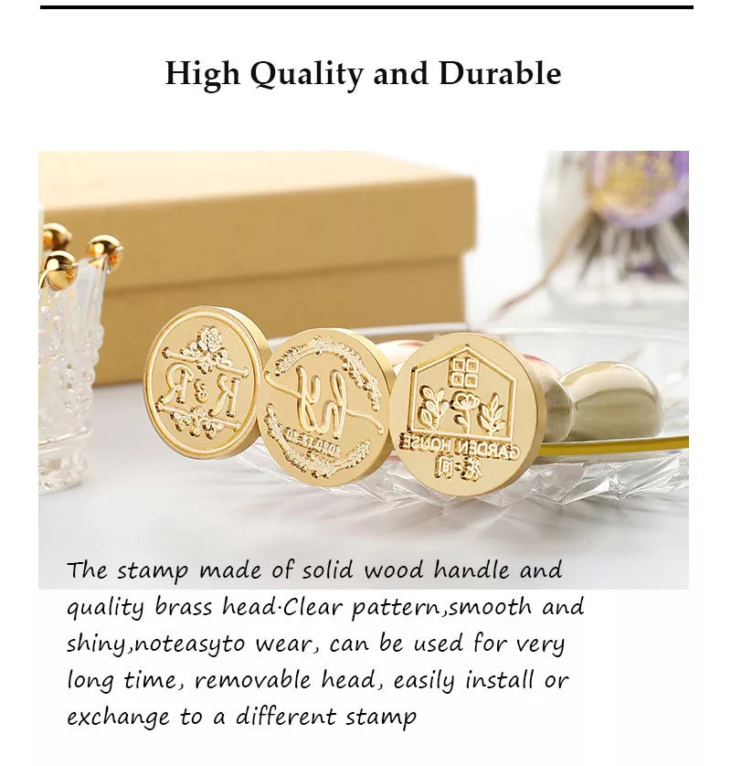 Flowers/Butterfly Vintage Stamp and Handle for Cards/Envelopes/Invitations/Scrapbooking