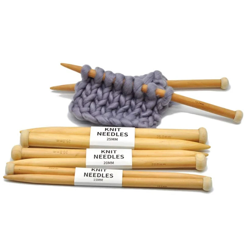 Large Size Wooden Knitting Needles 15/20/25mm