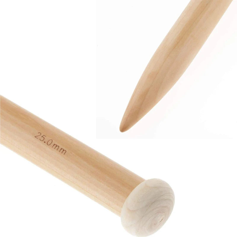 Large Size Wooden Knitting Needles 15/20/25mm