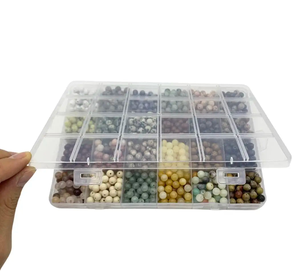 1200 Pieces 8mm Natural Stone Beads