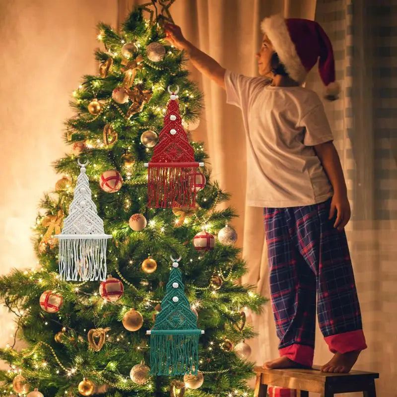Tassel Design Wall Hanging Christmas Tree Kit