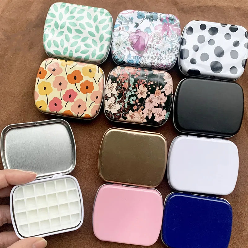 12/24 Grid Palette Empty Mini Watercolor Box