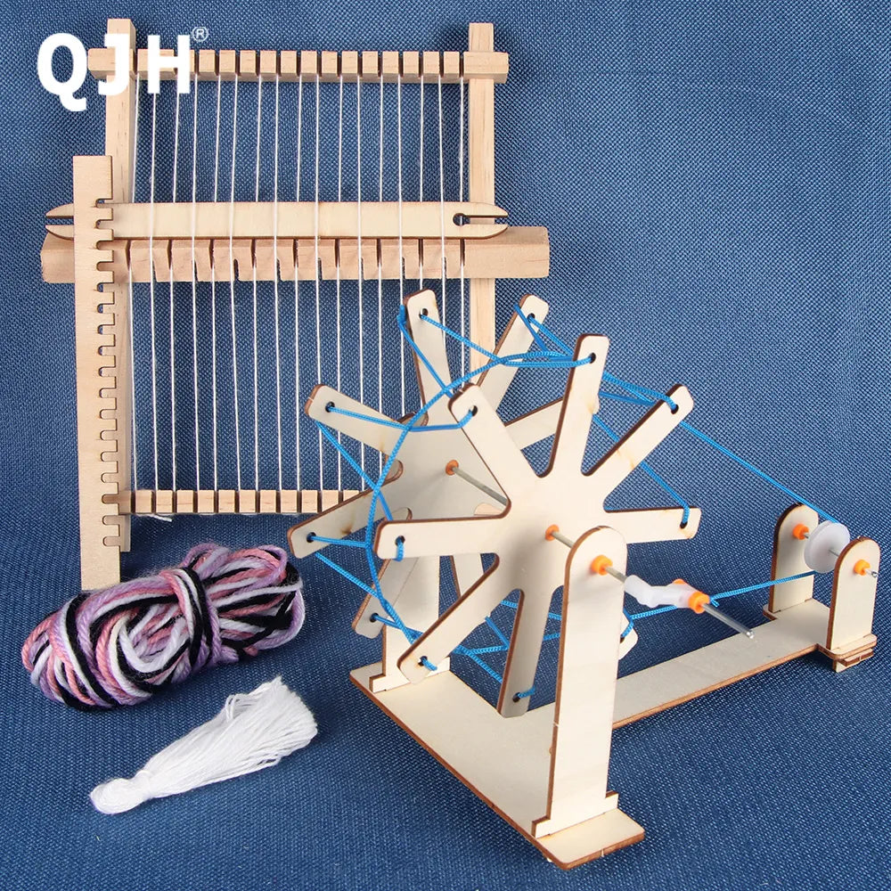 Mini Wooden Weaving Loom or Spinning Wheel