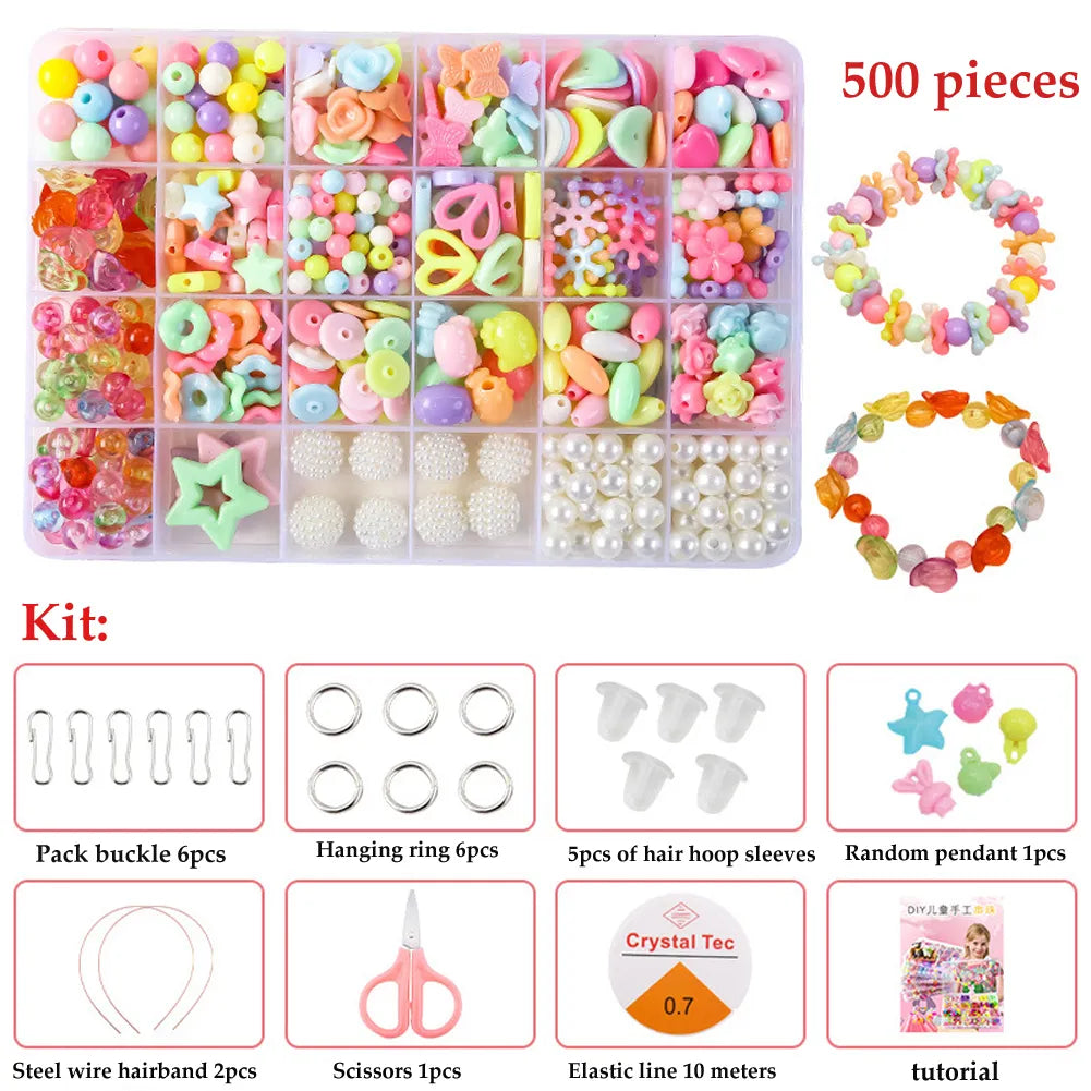 500pcs DIY Handmade Beaded Children's Toy