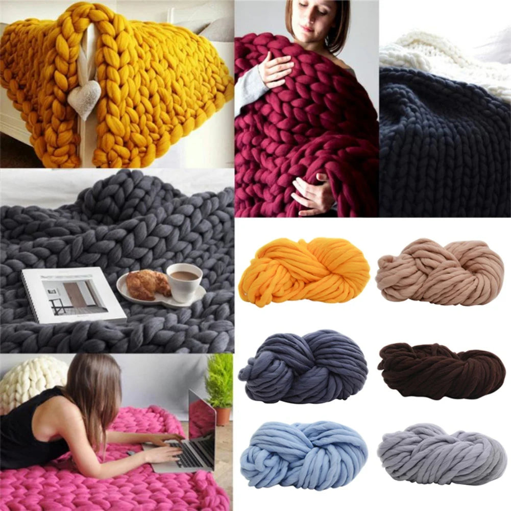 Chunky Luxury Thick Polyester Jumbo Knitting Yarn
