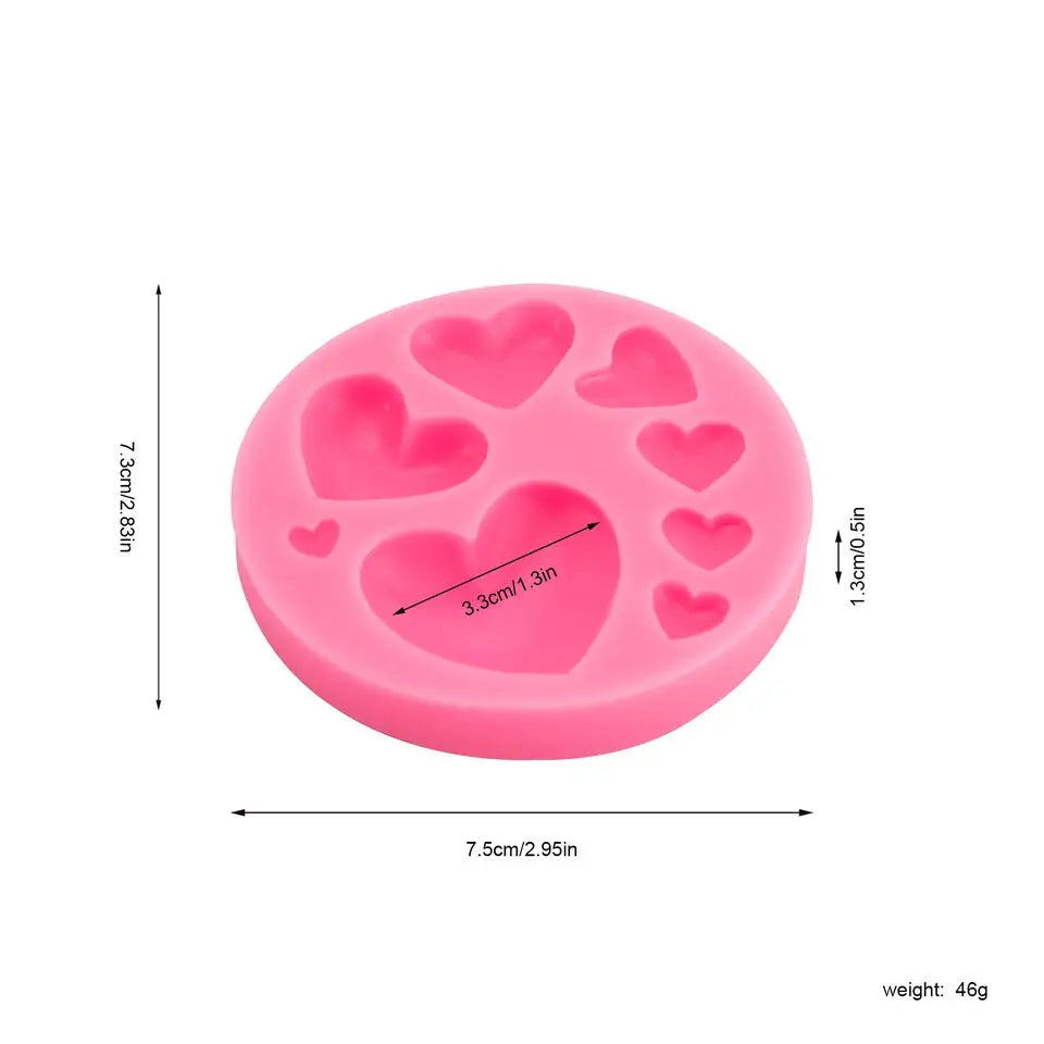 Multifunctional Heart-Shaped Molds for Soap-Making