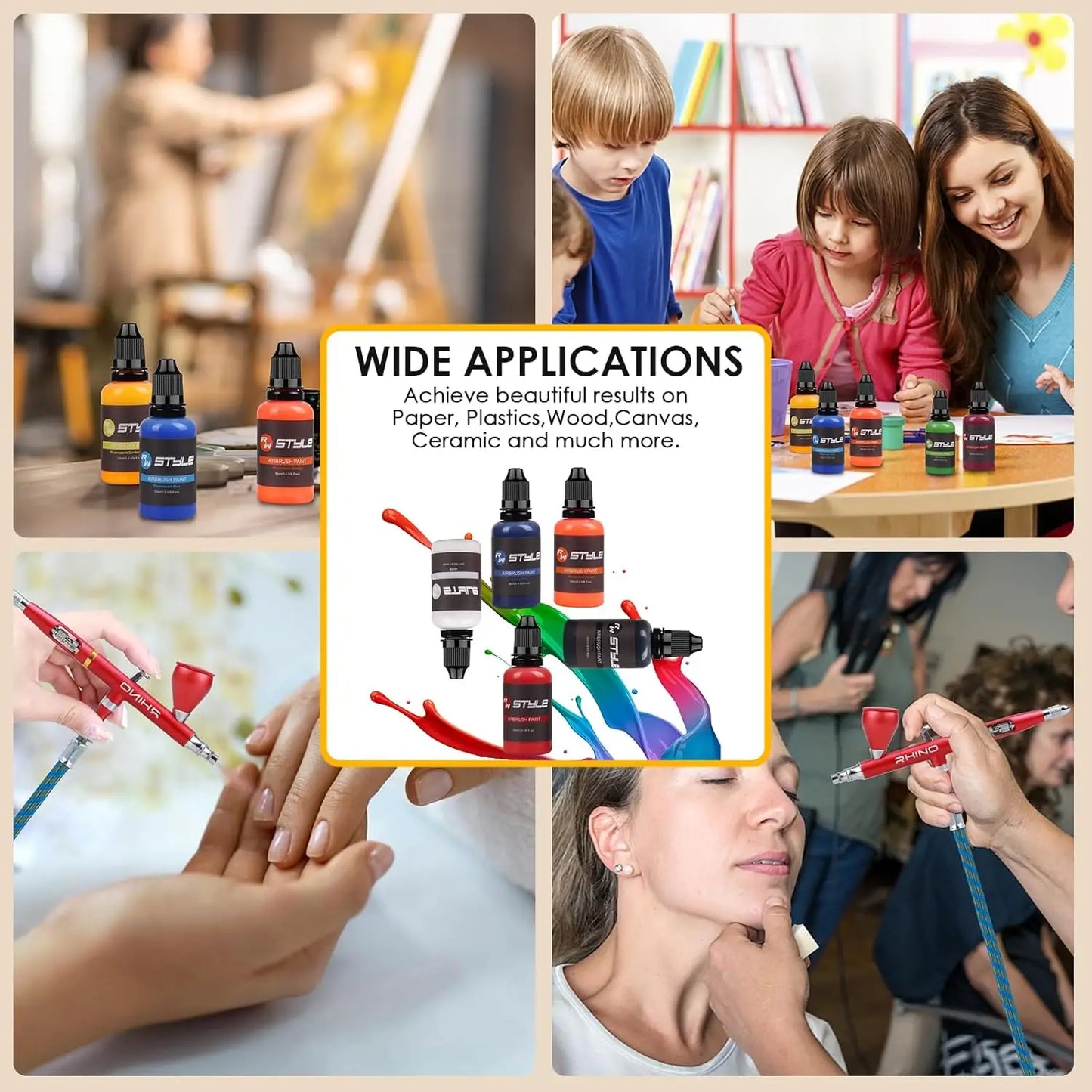 16Colors/Set Airbrush Paint Set