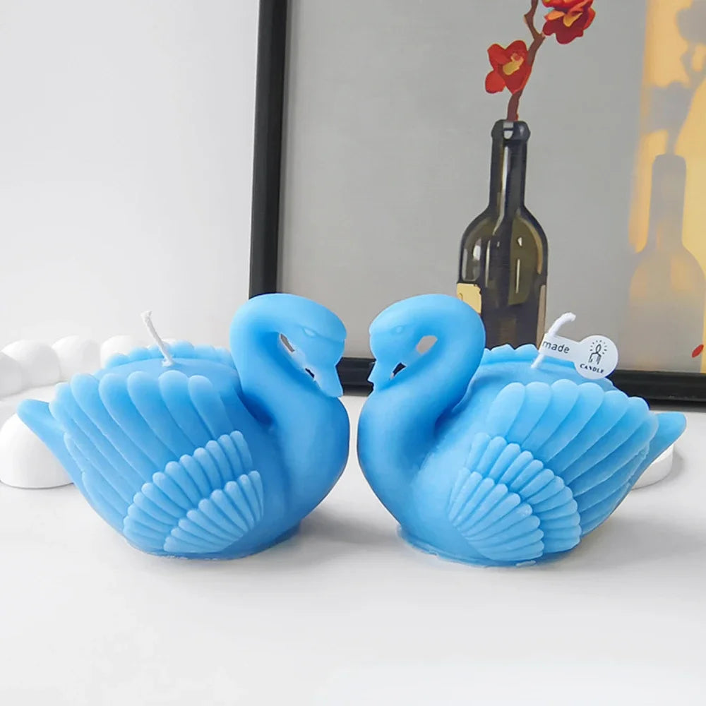 Beautiful Swan-Shaped Silicone Candle/Soap Molds