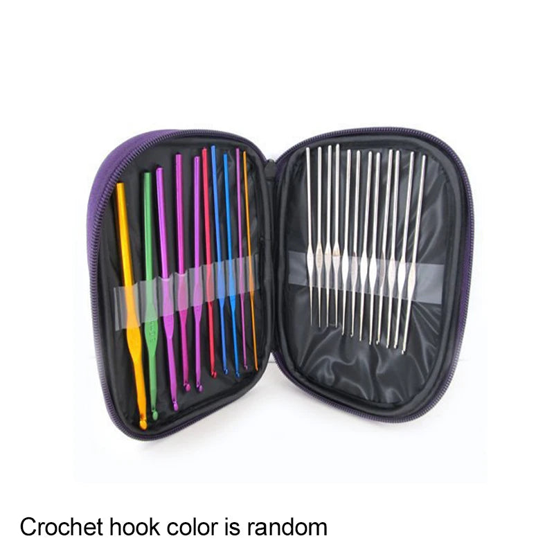 Crochet Hooks/Supplies with Case