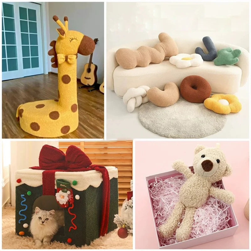 Plush Winter Fleece Cloth for Crafting Toys