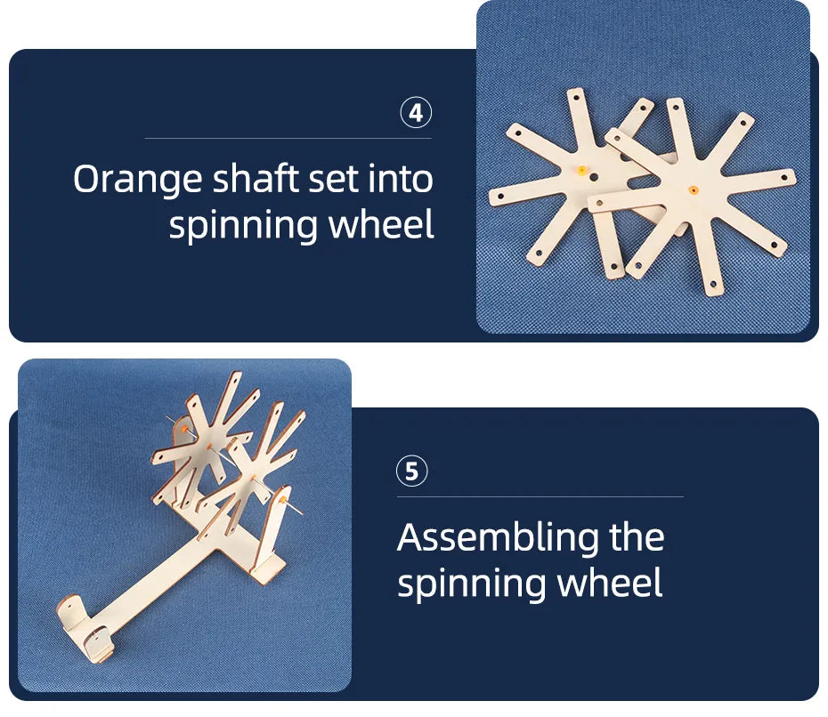 Mini Wooden Weaving Loom or Spinning Wheel