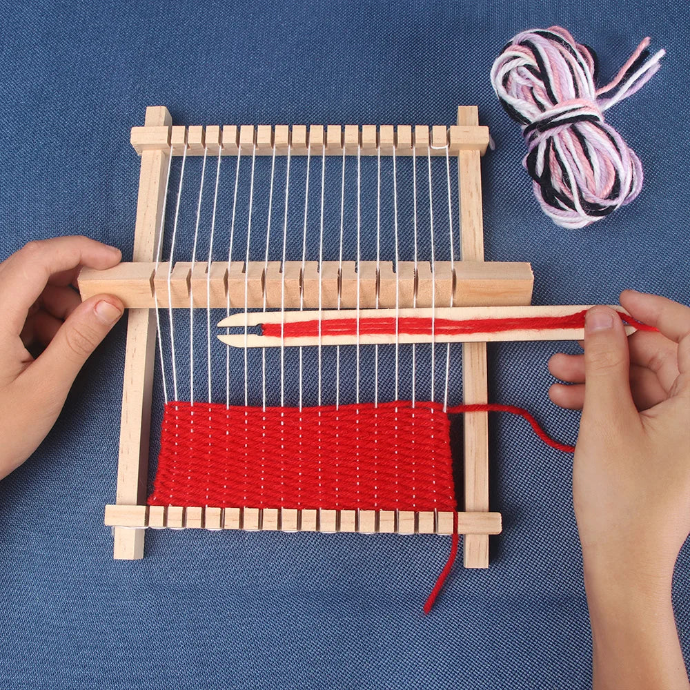 Mini Wooden Weaving Loom or Spinning Wheel