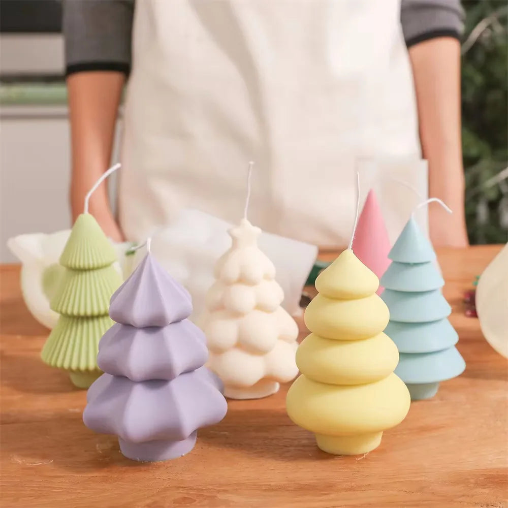 Christmas Tree Silicone Candle Molds