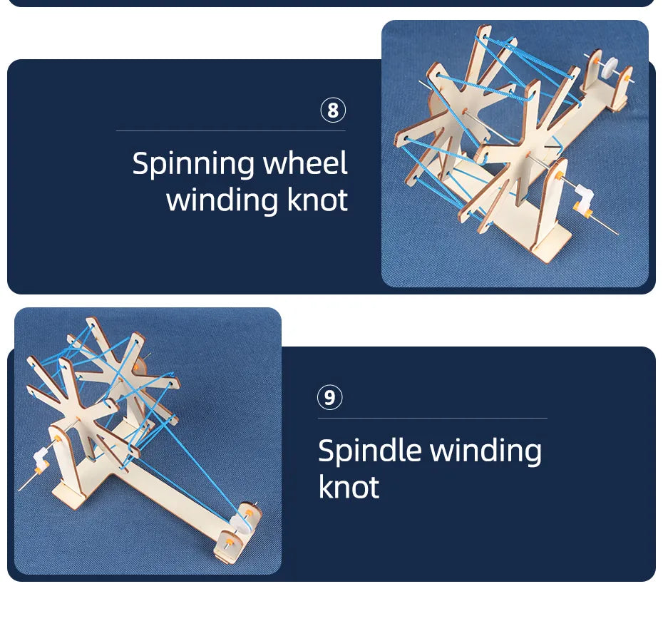 Mini Wooden Weaving Loom or Spinning Wheel