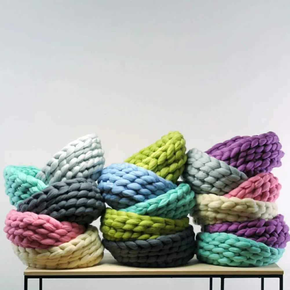 Chunky Luxury Thick Polyester Jumbo Knitting Yarn