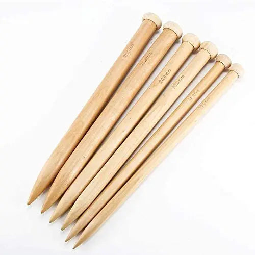 Large Size Wooden Knitting Needles 15/20/25mm
