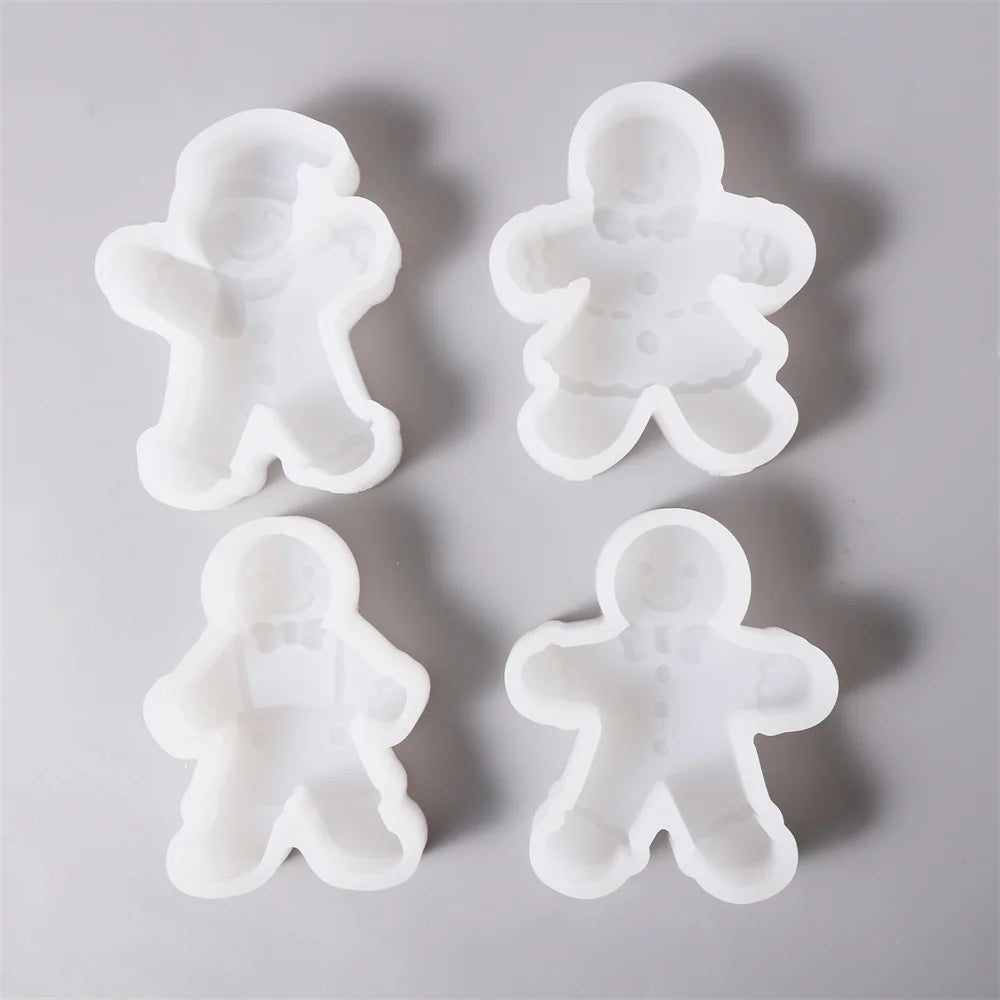 Gingerbread Man Candle Silicone Molds