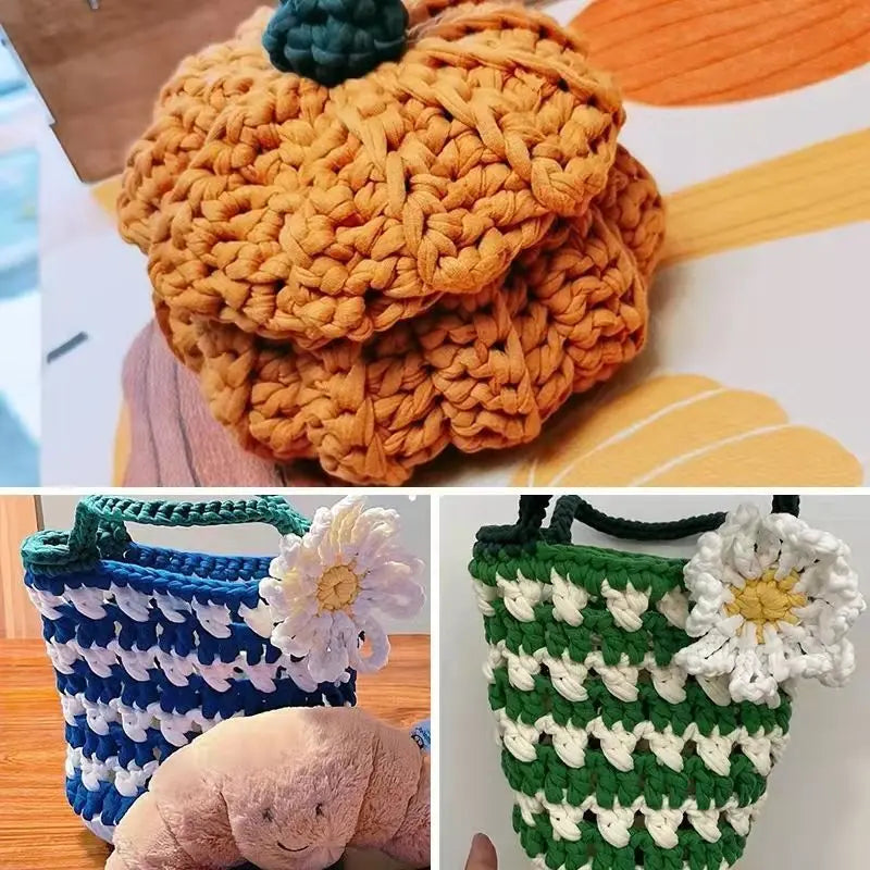 Soft Polyester Crochet/Knitting Fabric Yarn