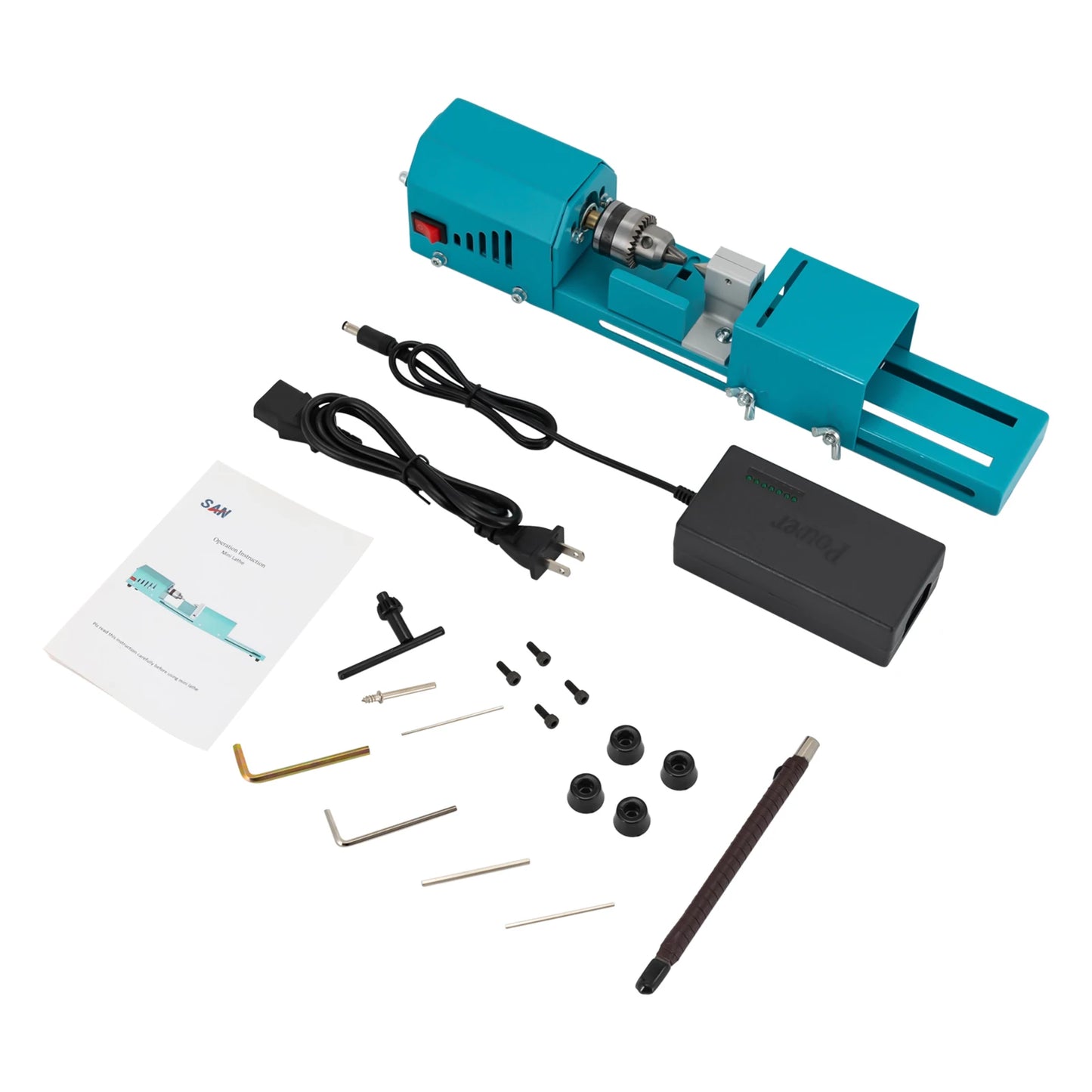 Mini Rust-Resistant Wood Lathe Milling Machine