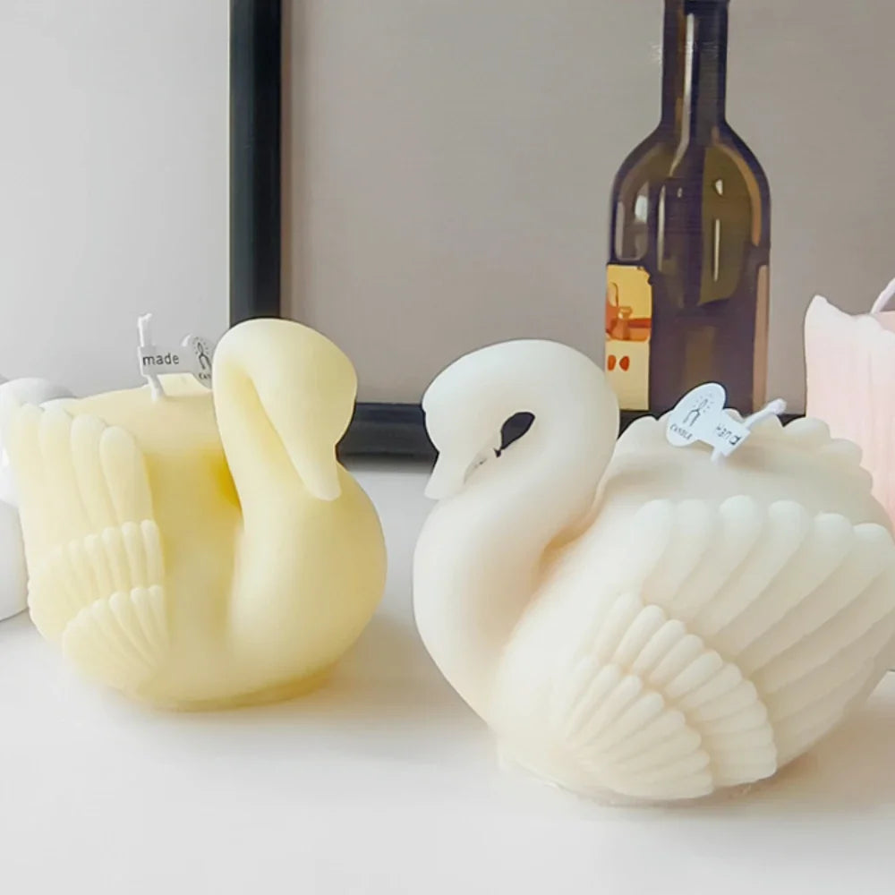 Beautiful Swan-Shaped Silicone Candle/Soap Molds