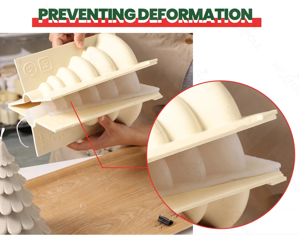 3D Christmas Aromatherapy Tree Silicone Mold