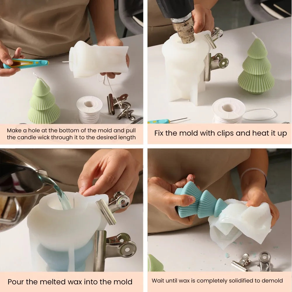 Christmas Tree Silicone Candle Molds