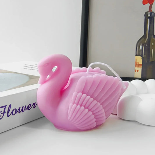 Beautiful Swan-Shaped Silicone Candle/Soap Molds