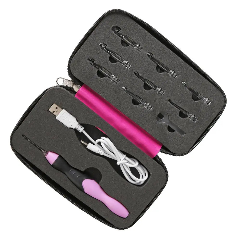 9-in-1 USB Light-Up Crochet Hooks