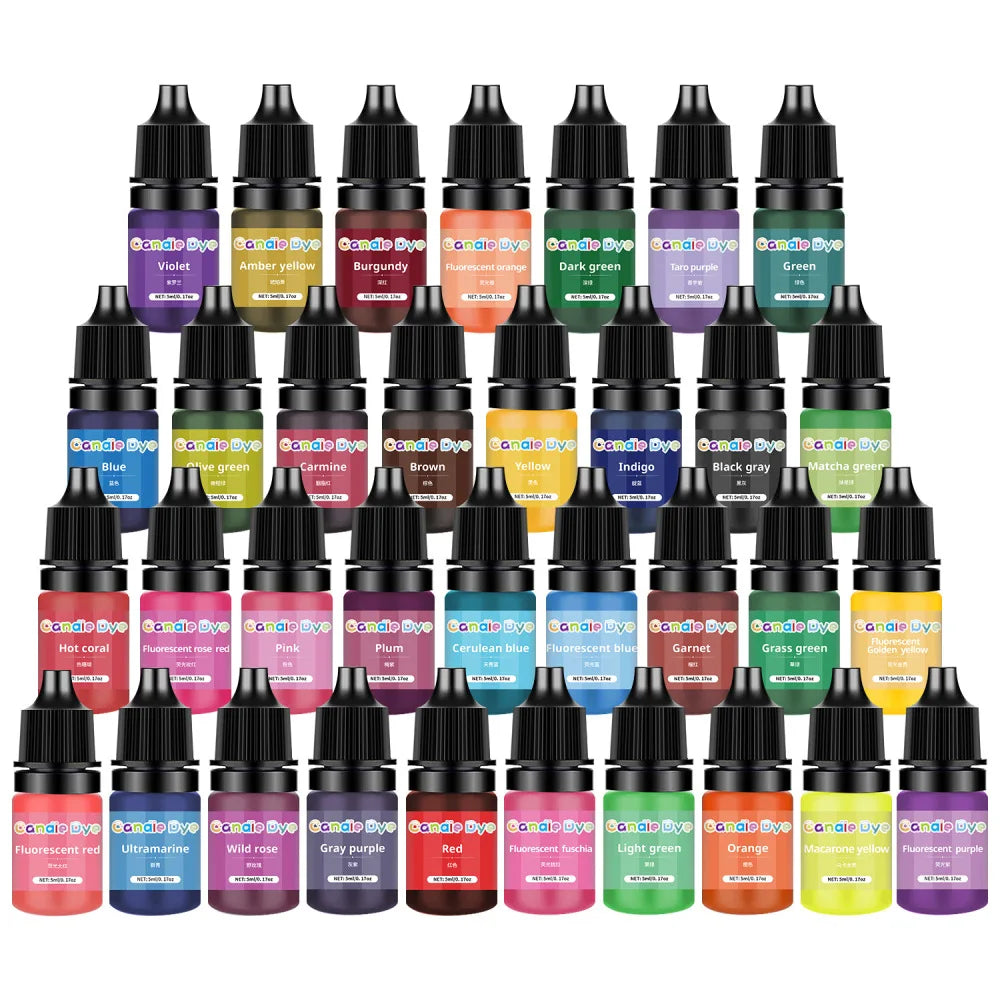 33 Individual Non-Toxic Candle/Soap Dyes
