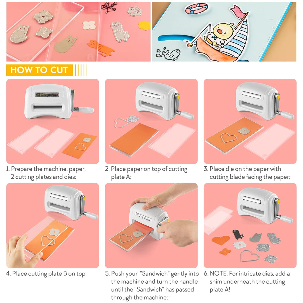 Mini Manual Die-Cutting Machine for Paper Crafts