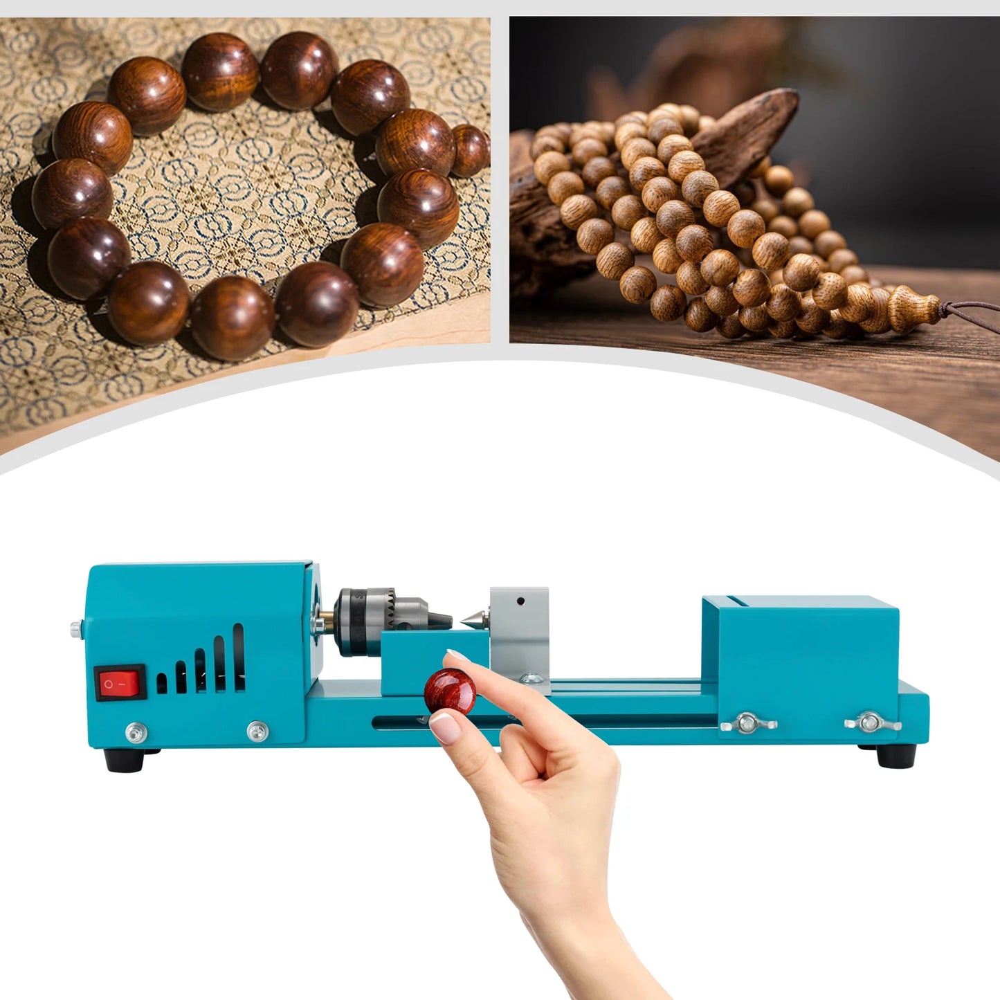 Mini Rust-Resistant Wood Lathe Milling Machine