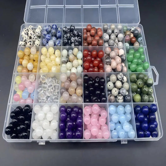 1200 Pieces 8mm Natural Stone Beads