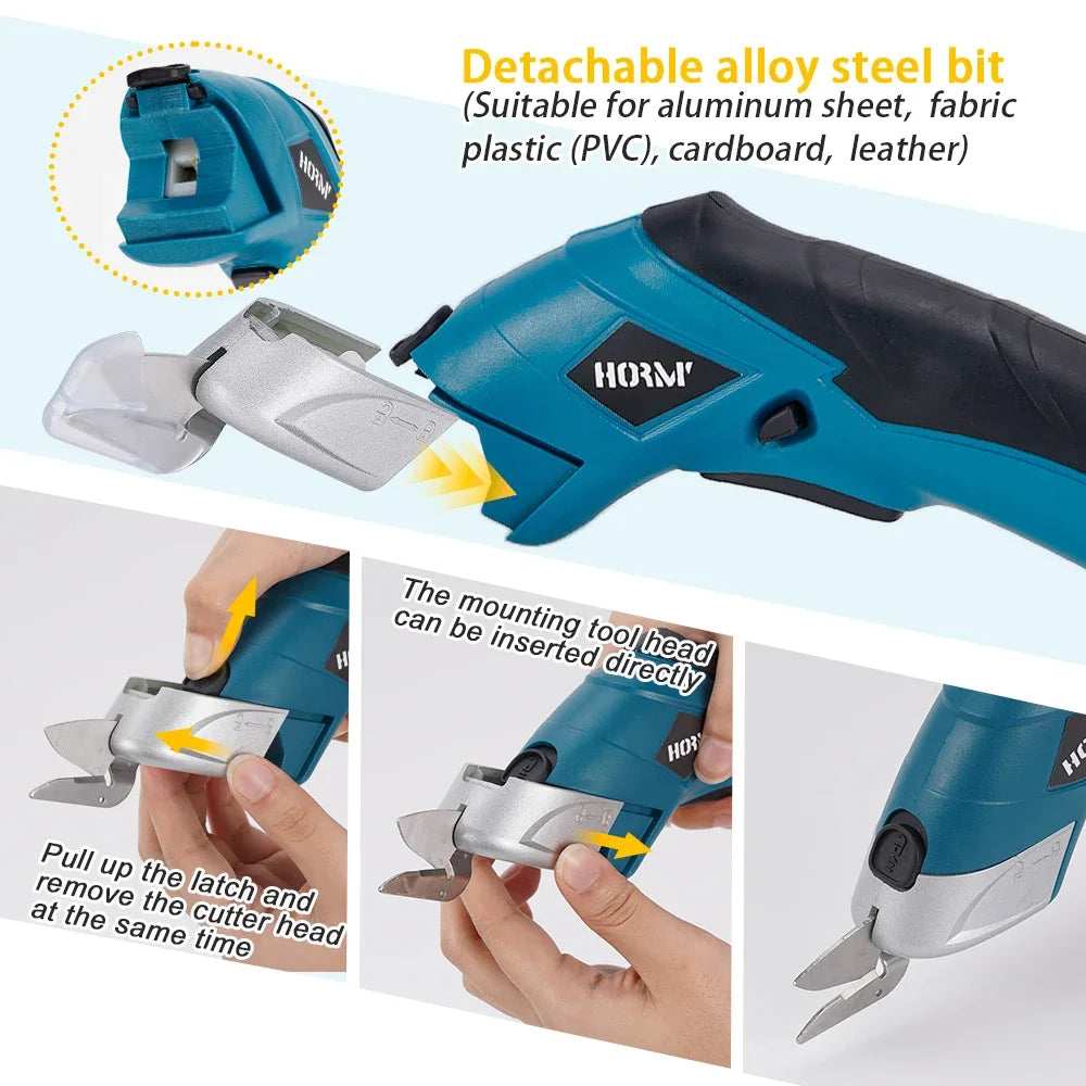 Electric Steel Scissors for Cutting Cloth/Leather