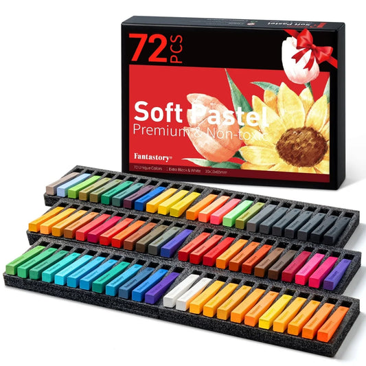 72 Colors Soft Chalk Pastels Set