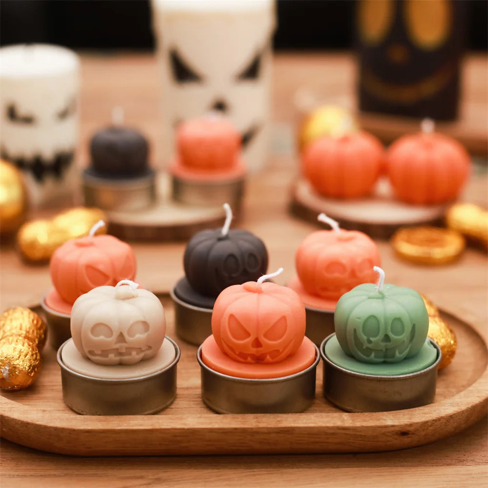 Spooky Pumpkin Silicone Tealight Candle Molds